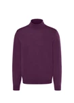 MAERZ Muenchen Strickpullover Rollkragen Lila/Dunkelrot/Rosa