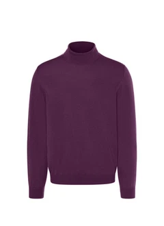MAERZ Muenchen Strickpullover Rollkragen Lila/Dunkelrot/Rosa