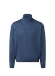 MAERZ Muenchen Strickpullover Rollkragen Blau/Dunkelblau/Hellblau