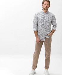 Brax Chinohose STYLE CADIZ Khaki/Beige/Braun