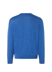 MAERZ Muenchen Strickjacke Zip Blau/Hellblau