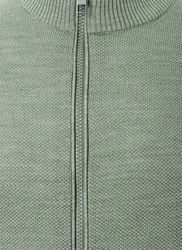 MAERZ Muenchen Strickjacke Zip Grün/Hellgrün/Dunkelgrün