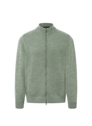 MAERZ Muenchen Strickjacke Zip Grün/Hellgrün/Dunkelgrün