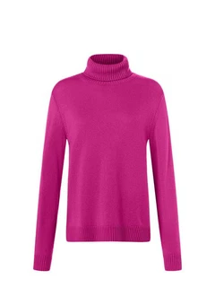 MAERZ Muenchen Rollkragenpullover Rollkragen 1/1 Arm Rosa