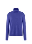 MAERZ Muenchen Rollkragenpullover Rollkragen 1/1 Arm Blau/Dunkelblau/Lila