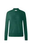 MAERZ Muenchen Strickpullover Polokragen Dunkelgrün/Grün