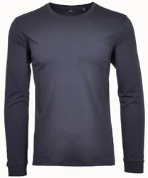 RAGMAN Langarmshirt Round Neck Dunkelblau