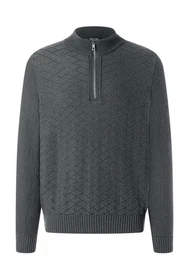Strickpullover Pullover Troyer 1/1 Arm