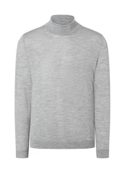MAERZ Muenchen Rollkragenpullover 1/1 Arm Grau/Hellgrau
