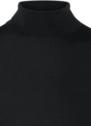 MAERZ Muenchen Rollkragenpullover 1/1 Arm Schwarz