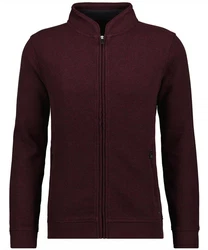 RAGMAN Cardigan zip Dunkelrot/Bordeaux/Lila