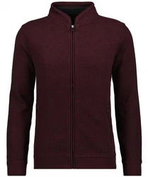 RAGMAN Cardigan zip Dunkelrot/Bordeaux/Lila