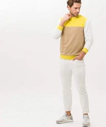 Brax Bequeme Jeans Style CHUCK Creme/Weiß/Silber/Grau/Hellblau