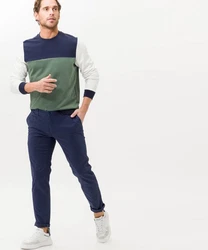 Brax 5-Pocket Hose Style Fabio In Dunkelblau/Hellblau