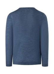 MAERZ Muenchen V-Ausschnitt Pullover Dunkelblau/Blau/Hellblau/Grau