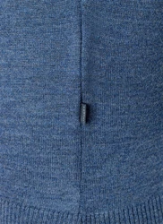 MAERZ Muenchen V-Ausschnitt Pullover Dunkelblau/Blau/Hellblau/Grau