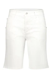 Atelier GARDEUR Bermudas Hose Straight Weiß/Creme/Khaki