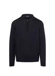 MAERZ Muenchen Strickpullover Polokragen Dunkelblau/Schwarz/Blau
