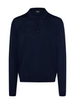 MAERZ Muenchen Strickpullover Polokragen Dunkelblau
