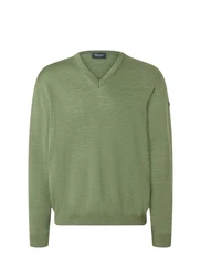 MAERZ Muenchen V-Ausschnitt Pullover Grün/Dunkelgrün/Hellgrün/Khaki