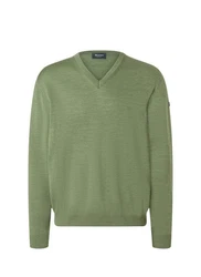MAERZ Muenchen V-Ausschnitt Pullover Grün/Dunkelgrün/Hellgrün/Khaki