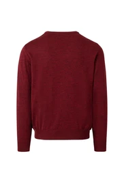 MAERZ Muenchen V-Ausschnitt Pullover Dunkelrot/Rot/Bordeaux