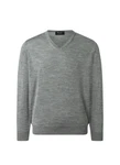 MAERZ Muenchen V-Ausschnitt Pullover Grün/Grau/Hellgrau/Dunkelgrau