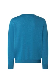 MAERZ Muenchen V-Ausschnitt Pullover Türkis/Hellblau