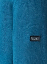 MAERZ Muenchen V-Ausschnitt Pullover Türkis/Hellblau