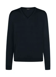 MAERZ Muenchen V-Ausschnitt Pullover schwarz
