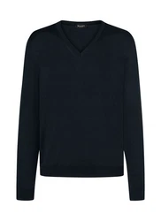 MAERZ Muenchen V-Ausschnitt Pullover schwarz