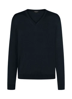 MAERZ Muenchen V-Ausschnitt Pullover schwarz