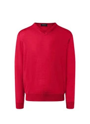 MAERZ Muenchen V-Ausschnitt Pullover Rot