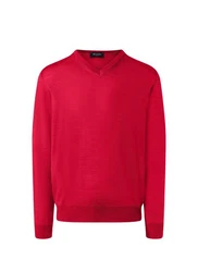 MAERZ Muenchen V-Ausschnitt Pullover Rot
