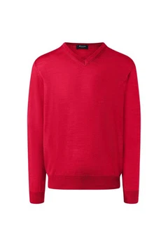 MAERZ Muenchen V-Ausschnitt Pullover Rot