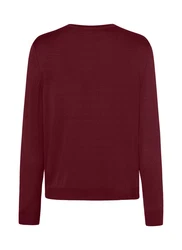 MAERZ Muenchen V-Ausschnitt Pullover Dunkelrot/Bordeaux