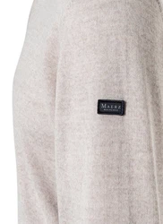 MAERZ Muenchen V-Ausschnitt Pullover Braun/Beige/Grau/Khaki
