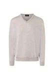 MAERZ Muenchen V-Ausschnitt Pullover Braun/Beige/Grau/Khaki