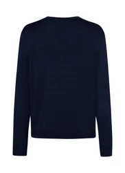 MAERZ Muenchen V-Ausschnitt Pullover Dunkelblau/Blau