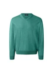 MAERZ Muenchen V-Ausschnitt Pullover Grün/Türkis