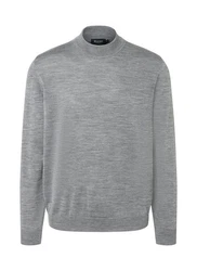 MAERZ Muenchen Pullover Stehkragen 1/1 Arm Grau/Dunkelgrau