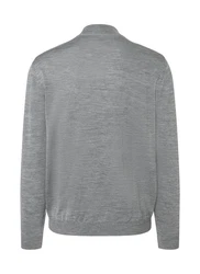 MAERZ Muenchen Pullover Stehkragen 1/1 Arm Grau/Dunkelgrau