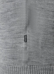 MAERZ Muenchen Pullover Stehkragen 1/1 Arm Grau/Dunkelgrau