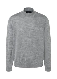 MAERZ Muenchen Pullover Stehkragen 1/1 Arm Grau/Dunkelgrau