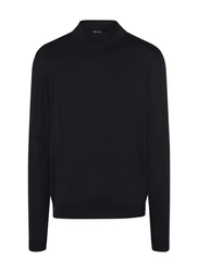 MAERZ Muenchen Pullover Stehkragen 1/1 Arm Schwarz/Dunkelblau