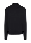 MAERZ Muenchen Pullover Stehkragen 1/1 Arm Schwarz/Dunkelblau
