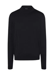 MAERZ Muenchen Pullover Stehkragen 1/1 Arm Schwarz/Dunkelblau