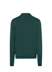 MAERZ Muenchen Pullover Stehkragen 1/1 Arm Dunkelgrün/Türkis/Grün