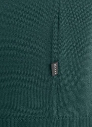 MAERZ Muenchen Pullover Stehkragen 1/1 Arm Dunkelgrün/Türkis/Grün