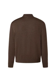 MAERZ Muenchen Pullover Stehkragen 1/1 Arm Dunkelbraun/Braun/Khaki/Dunkelgrün/Grau